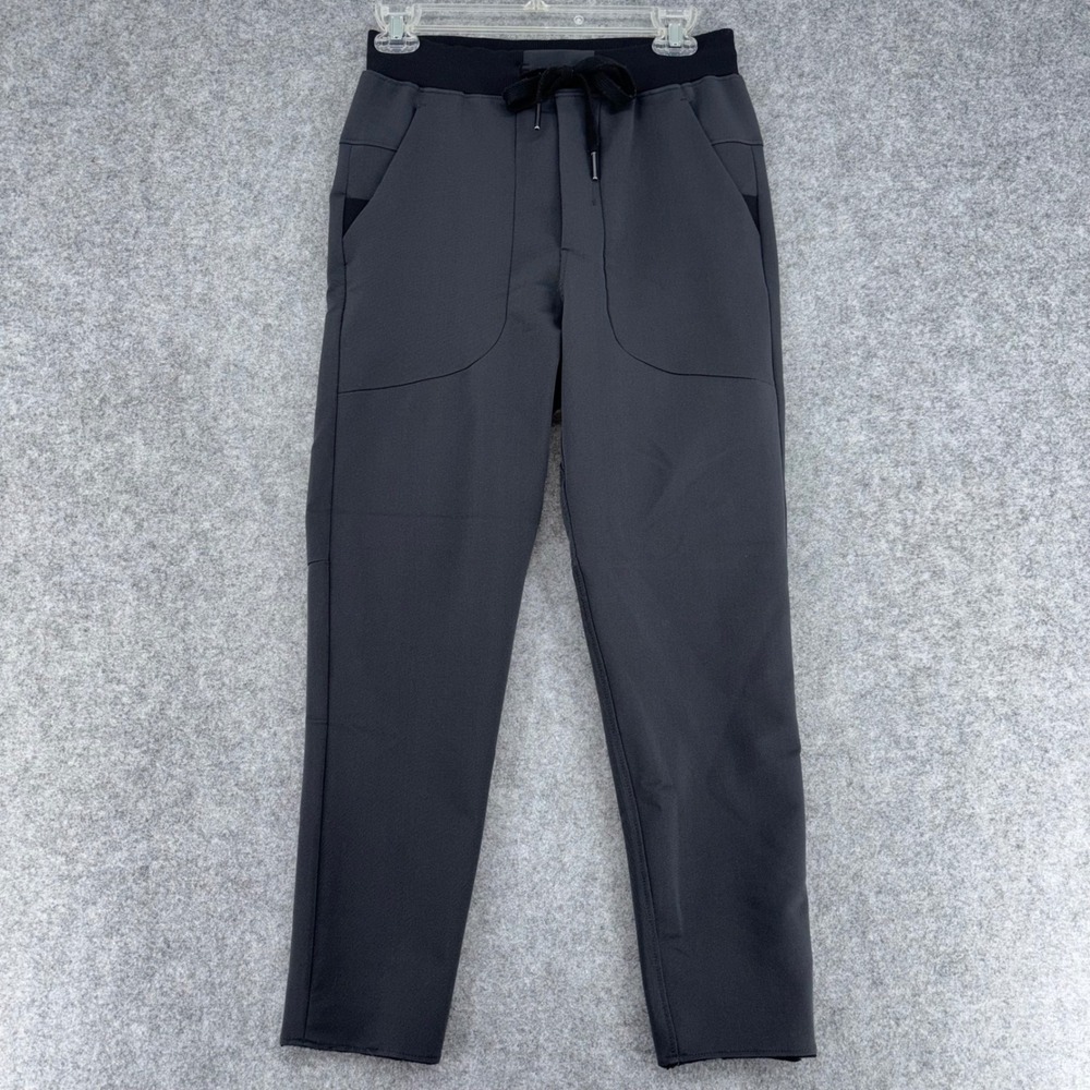 Lululemon Lab Joggers Dark Gray Tapered Drawstring Pants Size 6 Dupe Fake